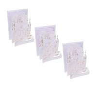Veemoon 3 Sets Bride and Groom Congratulations Card Wedding Reception Invitations Wedding Save The Date Cards White
