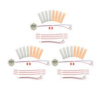 Veemoon 3 Sets DIY Science Experiment Fruit Battery Kit with Zinc and Copper Plates for Student School Projects, Potato Clock Making Kit Educational Science