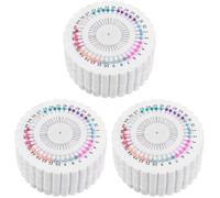 Veemoon 3 Sets Round Kumihimo Disc Braiding Tool with Foam Boards and Needles for Handcrafted Cord Bracelets High Resilience Cushioning DIY Weaving Craft Kit for Bracelet Making