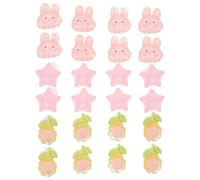 Veemoon 3 Sets Silicone Manicure Toe Separator for Women with Soft Rabbit, Sunflower, and Star Shapes, Multifunctional Use and Enhancing Precision for Nail Art and Foot Care, of Small Toe