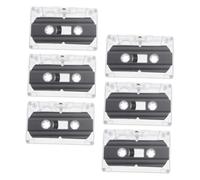Veemoon 30 Min Recording Cassette Tapes 6 Pack Blank Audio Tapes for Diy Greeting