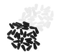 Veemoon 30 Pairs Silicone Eyeglass Nose Pads Soft Slip Nose Grips for Glasses Comfortable Cushion Inserts for Extended Wear Black