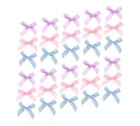 Veemoon 30 Pcs Mini Bow Clips Lightweight Hair Accessories for Braids Ponytails Colors Pink Delicate Tiny Bows for Hair