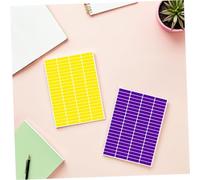Veemoon 30 Sheets Multi-Color Writable Self-Adhesive Labels Rectangular Synthetic Paper Stickers for Storage Box Classification Marking Sorting and Packaging Organization