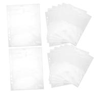 Veemoon 30 Sheets Photo Sleeves Clear Photo Pockets for Binder Archival PP Material Page Protectors Postcards Recipe Cards with Side Loading Design