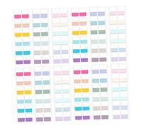 Veemoon 30 Sheets Writable Sticky Tabs for Books and Notebooks Colorful Index Markers with Lasting Adhesive Bright Color Coding Labels for Efficient Document and Book Organization
