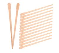Veemoon 300 Pcs Oval Nose Wax Applicator Sticks Craft Sticks for Precise Eyebrow and Nose Hair Removal Gentle Wax Material Suitable for All Skin Types Portable Bag for Easy Storage and