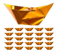 Veemoon 300 Sheets Large 19cm Handmade Gold Paper Ingot for Ancestor Worship Craft Paper for Folding and Making Ingots Suitable for Ancestral Birthdays and Funeral Ceremonies