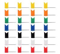 Veemoon 300pcs Flag Map Push Pins with Plastic Heads for Cork Bulletin Boards Travel Route Markers and Photo Displays Decorative Thumb Tacks for School Office and Home Use