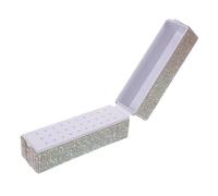 Veemoon 30holes Nail Tool Storage Box for Rhinestones and Drill Bits Portable Organizer Case for Manicure Tools and Nail Art Supplies