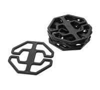 Veemoon 30pcs Car Seat Holder Set Plastic Fasteners Clips Plum Blossom Shape, Hidden Design and Increased Friction, Black Seat Cover Holders for Automotive Interior Accessories