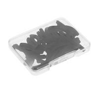 Veemoon 30pcs Eyelash Curler Replacement Pads Black with Storage Box High Elasticity Rubber Refill Strips for Eyelash Curlers Curling Tool Accessories for Women