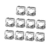 Veemoon 30pcs Gas Stove Burner Heat-Resistant Aluminum Foil Cleaning Pads Greaseproof Paper Kitchen Accessories Reusable Protective Cover for Gas Ovens Square Shape of Each