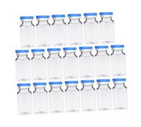 Veemoon 30pcs Glass Freeze-dried Powder Bottle Small Essential Oil Bottles Empty Medicine Vials Caps for Apothecary Jars