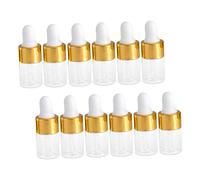 Veemoon 30pcs Glass Liquid Dropper Bottles for Essential Oil Dispensing Travel Potion Bottles Stoppers for Samples