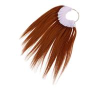 Veemoon 30pcs Hair Test Kit Human Hair Bulk for Coloring Chart Styling Testing Sample Strands Salon Use