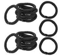 Veemoon 30pcs High Elastic Braided Hair Ties Thick Workout Hair Bands No Damage for Ponytail Strong Hold for Women