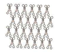 Veemoon 30pcs Hook and Eye Sewing Fasteners Metal Zircon Clasps for Clothing Invisible Closures for Bras Pants Skirts and DIY Crafts Secure Attachment and Seamless Design