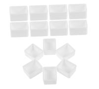 Veemoon 30pcs Lightweight Mini Watercolor Palette Pans with Mixing Tray Portable Plastic Empty Half Pans for Travel Watercolor Paint Storage and Replacement Compact Paint Tray for Artists
