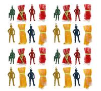 Veemoon 30pcs Mini Soldier Parachute Hand Throw Flying Figures Small Outdoor Parachute Plaything Timeless Nostalgic Set Random Color Random Style