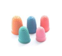 Veemoon 30Pcs Non Slip Rubber Finger Gloves with Scalding Protection for Counting Turning Notes and Finger Tip Covering Assorted Orange Blue Red Green Pink for Comfortable Use