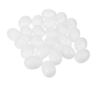 Veemoon 30pcs Plastic Pigeon Eggs Dummy Set for Preventing Breeding and Egg Laying Solid Artificial for Nest Control in Poultry and Wildlife Management