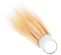 Veemoon 30Pcs Real Human Hair Color Testing Samples Rings Kit for Salon Hair Dyeing and Strand Testing Natural Test Sample Set for Professional Color Analysis