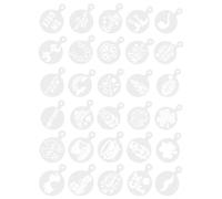 Veemoon 30pcs St Patrick's Day Coffee Pet Stencils for Cookies and Candies, Washable Smooth Latte Cappuccino Templates for DIY Painting Art Projects and Holiday Decoration