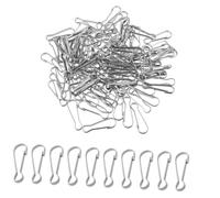 Veemoon 30pcs Stainless Steel Pig Gallbladder Clasp Zipper j Hooks Clip Snaps Hooks Ring Keychain DIY Craft Badge Holder Stainless Steel Lanyard Snap Spring Clips Silver