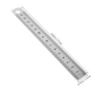 Veemoon 30pcs Stainless Steel Pocket Rulers Double Sided Metal Straightedge with Dual Scale for Guitar Gauge Drafting Sewing Woodworking and Precision Measurement