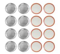 Veemoon 30pcs Tinplate Mason Jar Canning Lids Sealing Discs for Wide Mouth Jars, Leakproof Storage Covers to Reduce Leakage Risk and Keep Foods Fresh