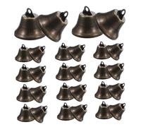 Veemoon 30pcs Vintage Hanging Bells Metal Charms for DIY Wind Chimes Retro Doorbells Rustic Home Decor Wedding Christmas Decorations with Soothing Clear Ringing Sound