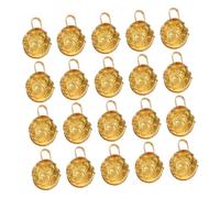 Veemoon 30pcs Vintage Tibetan Alloy Mini Bells for DIY Jewelry Making Tiger Head Pendants Charms for Bracelets Necklaces Pet Accessories with Retro Aesthetic