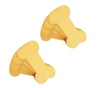 Veemoon 30pcs Wooden Dog Bone DIY Craft Tags Unfinished Painting Labels for Pet Party Decorations and Handmade Packaging