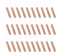 Veemoon 30sets Copper Plant Labels with Hanging Wire Lightweight Round Gardening Tags for Vegetable and Flower Identification DIY Metal Garden Signs for Balcony Pots and Planters Rose Gold
