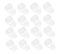 Veemoon 35pcs Wardrobe Fixing Buckle Cabinet Glass Retainer Clips Cabinet Glass Holder Clips Transparent