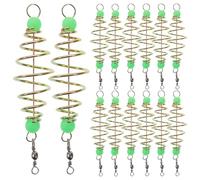 Veemoon 36 Pcs Carp Bait Holder,Luminous Carp Feeder Olive Shape Fish Accessories for Anglers Freshwater and Saltwater Fishing - 3. 54 X 0. 79 Inch