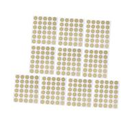 Veemoon 360pcs Round Scratch-Off Labels Self-Adhesive Circle Stickers for DIY Reward Cards Lottery Raffle Ticket Games with Gold Foil Finish Easy Application for Events and Crafts