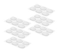 Veemoon 36pcs Clear Silicone Heel Cushion Inserts for Comfortable Walking Oval Ergonomic Heel Protectors with High Elasticity Reusable Transparent Foot Stickers for Daily and Formal Shoe