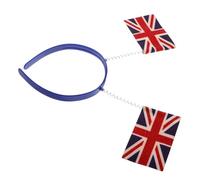 Veemoon 3d Spring Headband Uk Flag British Flag Pattern Head Accessory for Women Girls Costume Parties Celebrations