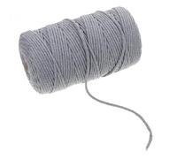 Veemoon 3mm Colorful Cotton Rope for Hand-weaving DIY Crafts, Easy to Carry for DIY Decoration, 1 Roll of Braided Cotton Thread for Macrame and Hanging Blankets