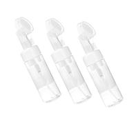 Veemoon 3pcs 150ml Foaming Pump Bottles Brush Heads Mousse Facial Cleanser Bottle Travel Shampoo Dispenser Press Type Foams for Skincare