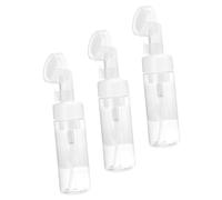 Veemoon 3pcs 150ml Foaming Soap Dispenser Bottle Brush Head Facial Cleanser Mousse Foam Pump Suitable for Travel and Daily Skincare