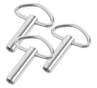 Veemoon 3pcs 20mm Metal Triangle Winding Keys for Music Box Mechanism, Mechanical Clockwork Tools, Replacement Wind-up Key for DIY Music Box