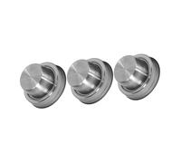 Veemoon 3pcs 304 Stainless Steel Cocktail Jar Shaker Lids Strainer for Regular Mouth Mason Jars, Reusable Mixer Caps for Spices, Sugar, Salt, and Drink Pitcher Accessories