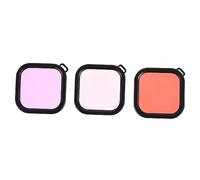 Veemoon 3pcs Action Camera Filters Diving Housing Filters Case for Freshwater Sea Water Dive Photography