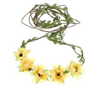 Veemoon 3pcs Bohemian Floral Headbands Hair Ornament for Women Fabric Simulation Flower Crown Wreaths for Weddings Festivals Dances Elegant Hair Decorations