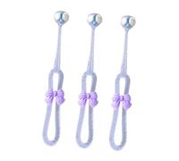 Veemoon 3pcs Charming Three Sided Toothbrush for Soft Bristles Gentle Gums Cute Bowknot Design Engaging for Developing Positive Oral Habits
