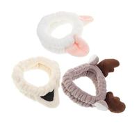 Veemoon 3pcs Elastic Soft Cat Ear Headbands for Women Facial Hairbands for Face Washing Spa Skincare Hair Ties for Simple Versatile Hair Care
