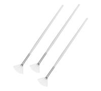 Veemoon 3pcs Fan Shape Facial Mask Applicator Brushes Long Handle Soft Face Mask Brush Set for Even Skin Care Application Suitable for Women and